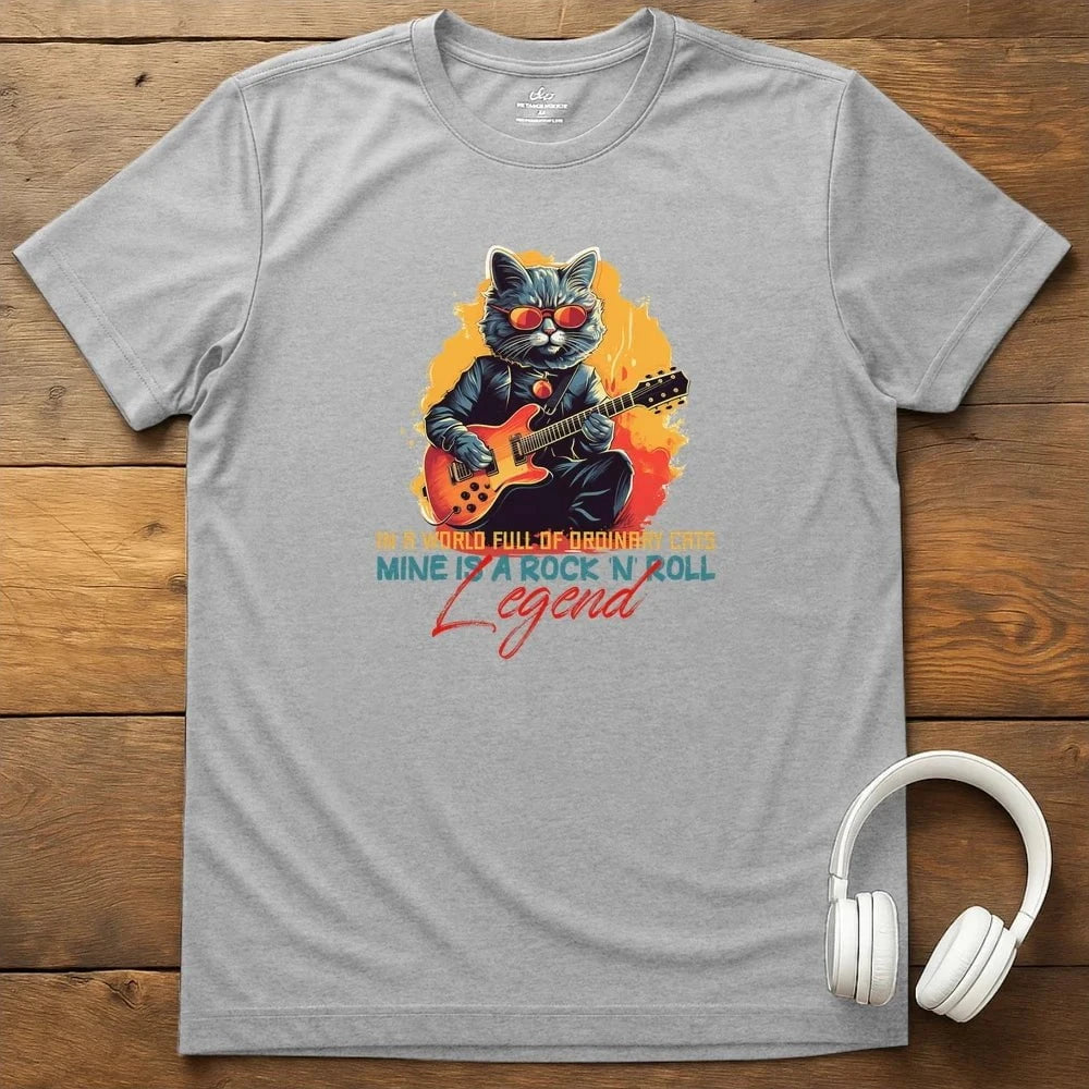 Cat Legend T-Shirt - Sport Grey