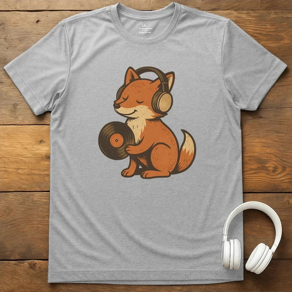 Foxy Sounds T-Shirt - Sport Grey