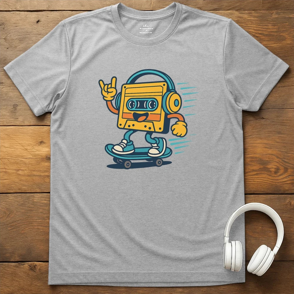 Skater Tape T-Shirt - Sport Grey