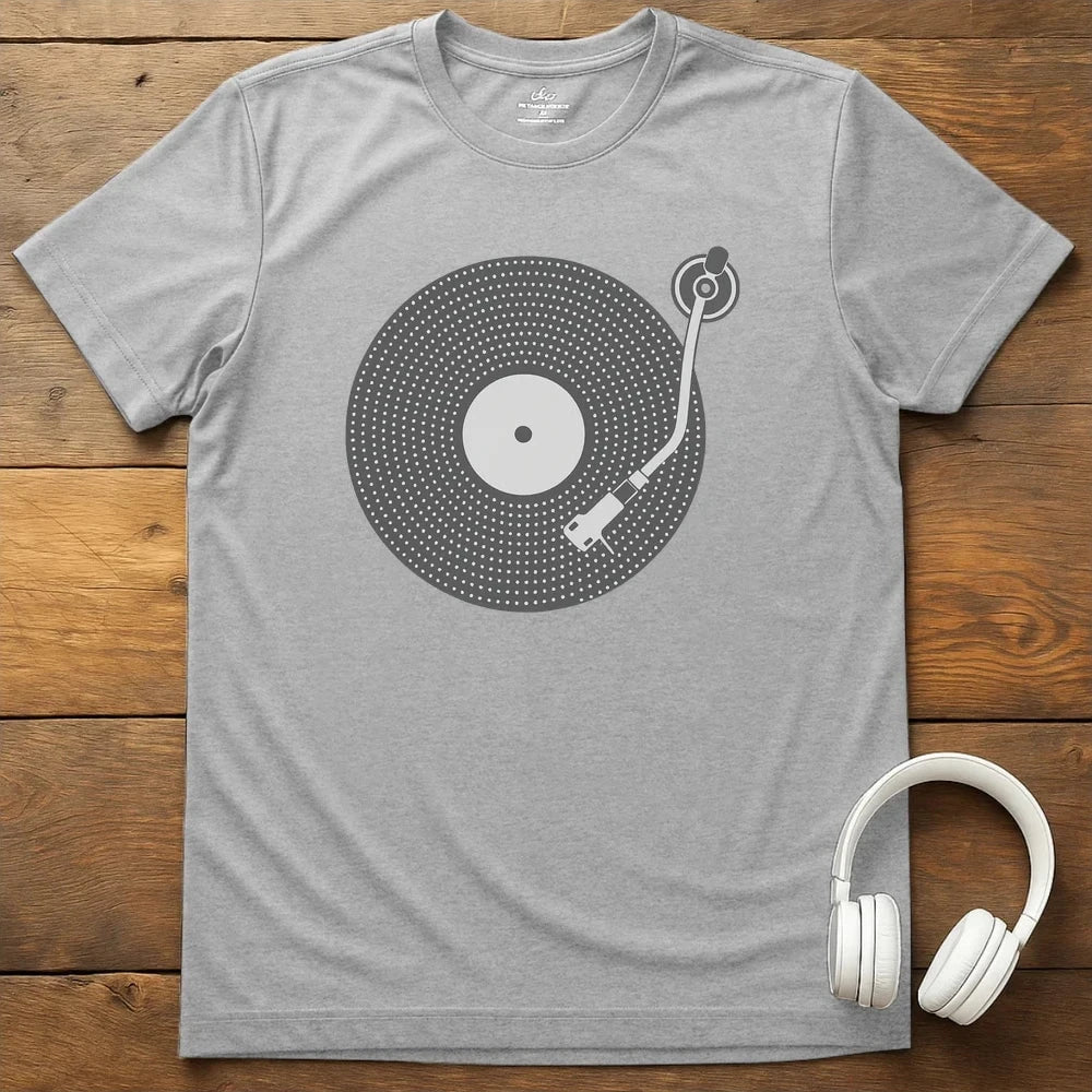 Vinyl Style T-Shirt - Sport Grey