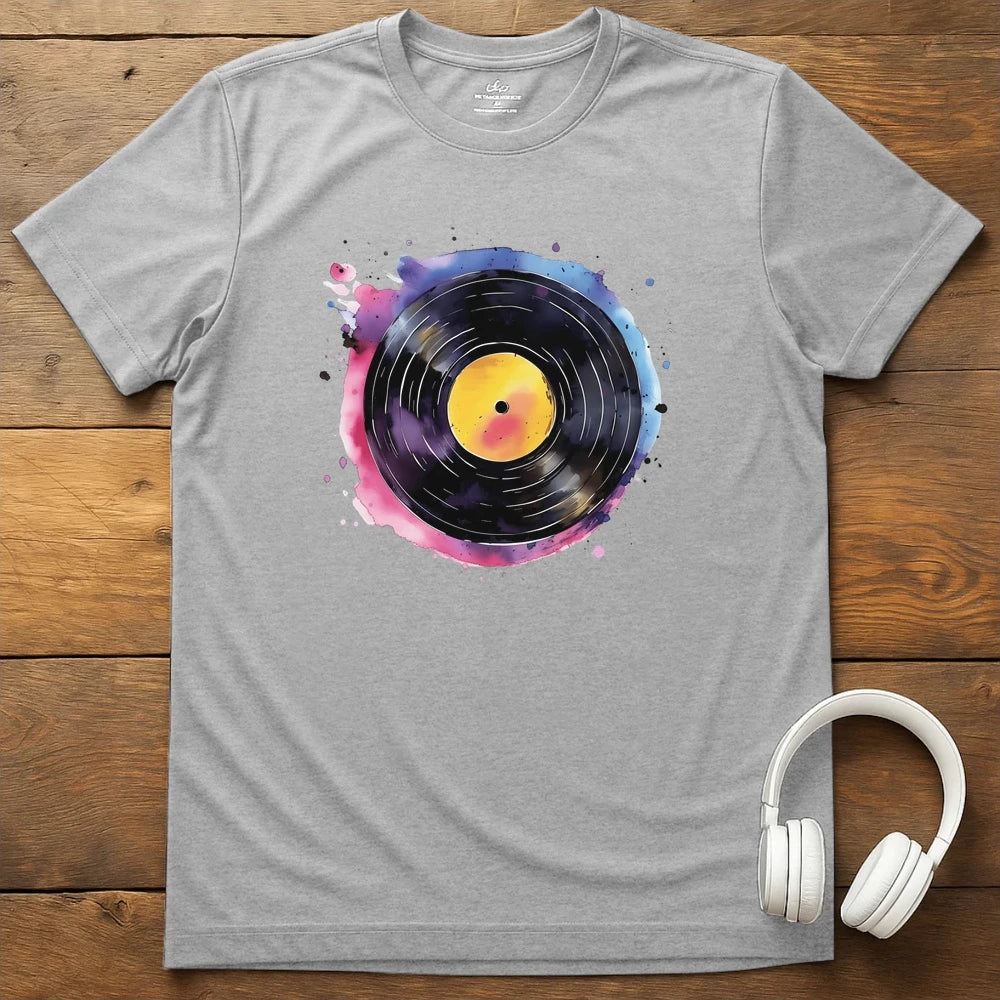 Splatter Vinyl T-Shirt - Sport Grey