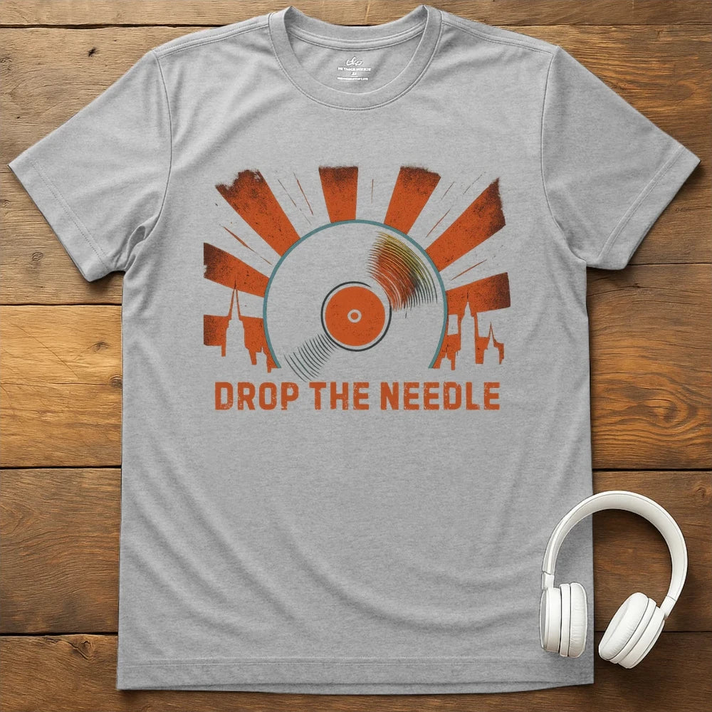 Drop The Needle T-Shirt - Sport Grey