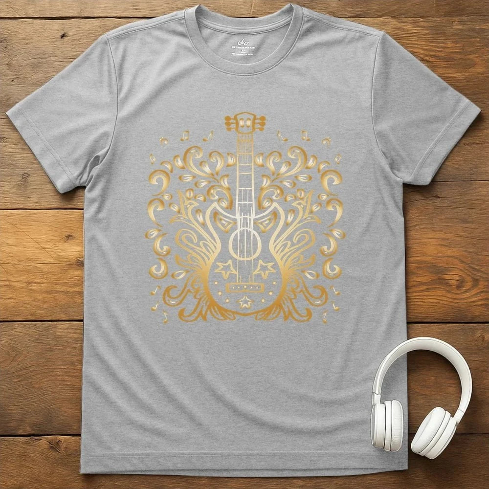 Golden Guitar T-Shirt - Sport Grey