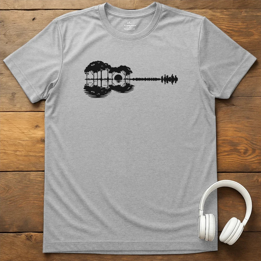 Forest Guitar T-Shirt - Sport Grey