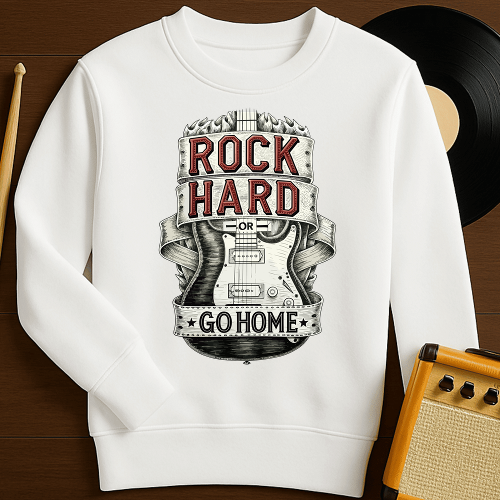 Rock Hard Crewneck - White