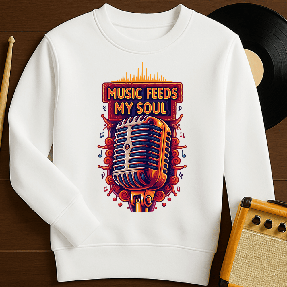 Feeds My Soul Crewneck - White