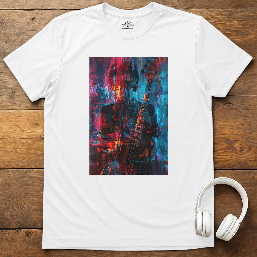 Vibrant Bassist T-Shirt - White