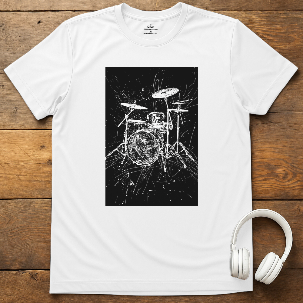 Tangled Drums T-Shirt - White