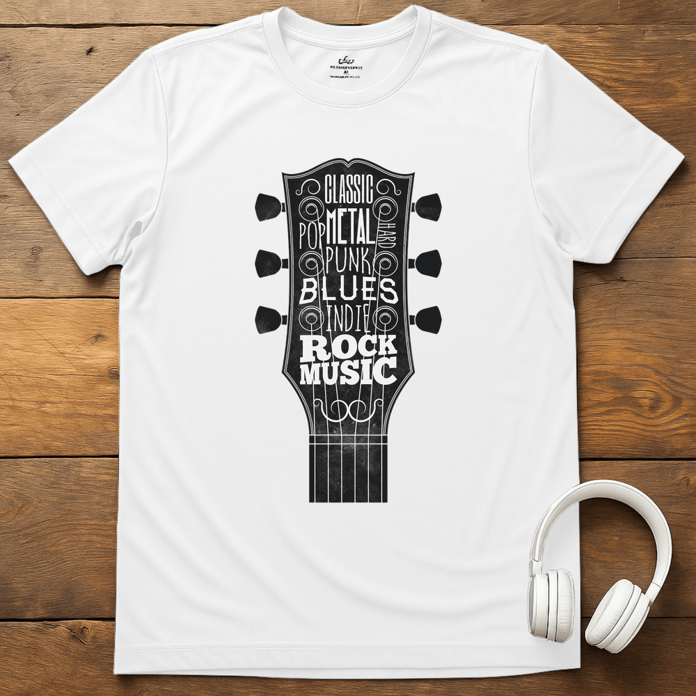 Guitar Style T-Shirt - White