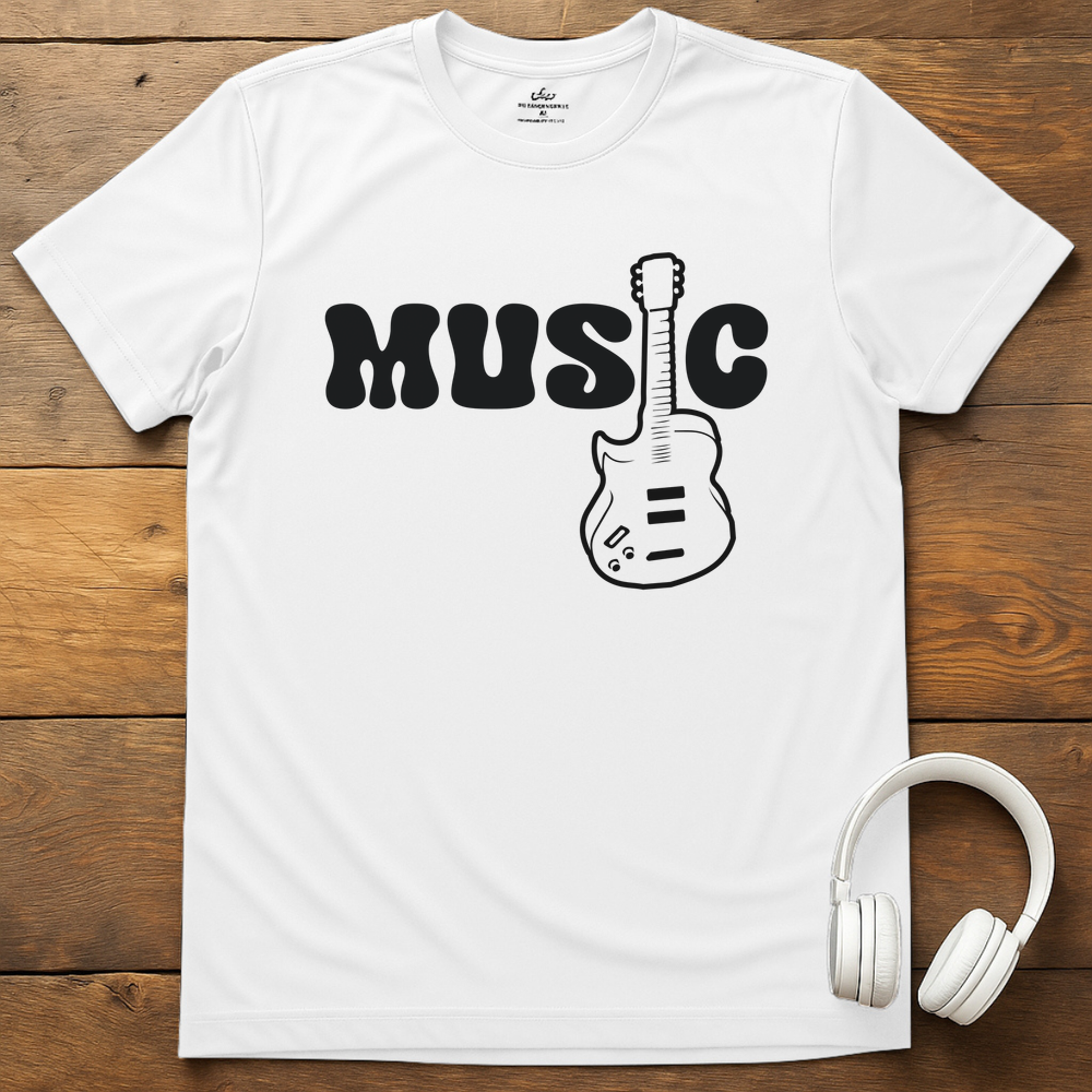 Guitar Music T-Shirt - White