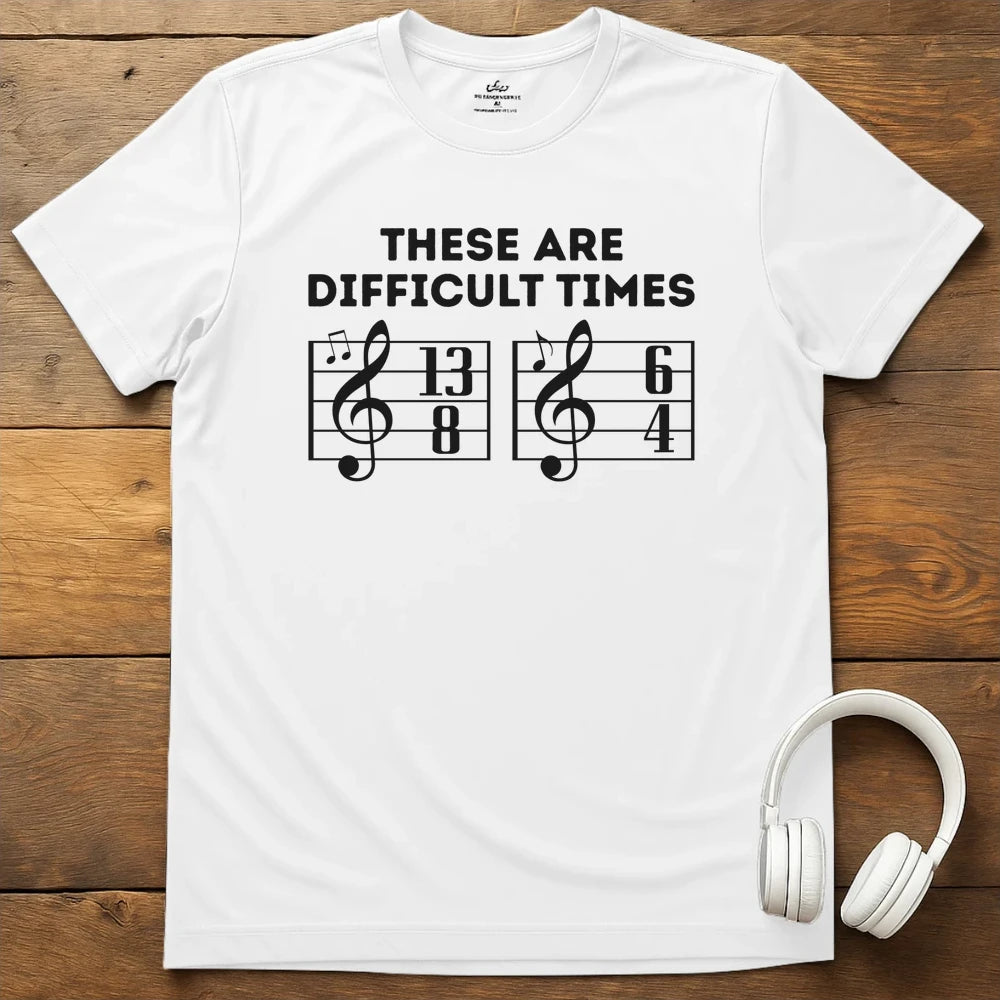 Difficult Times T-Shirt - White