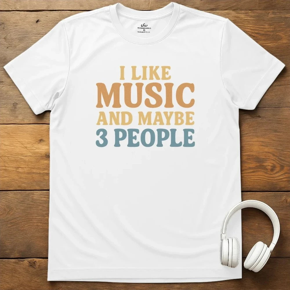 I Like Music T-Shirt - White