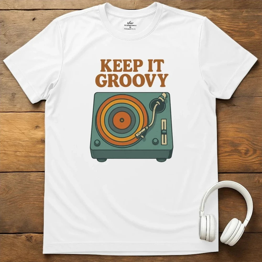 Keep It Groovy T-Shirt - White
