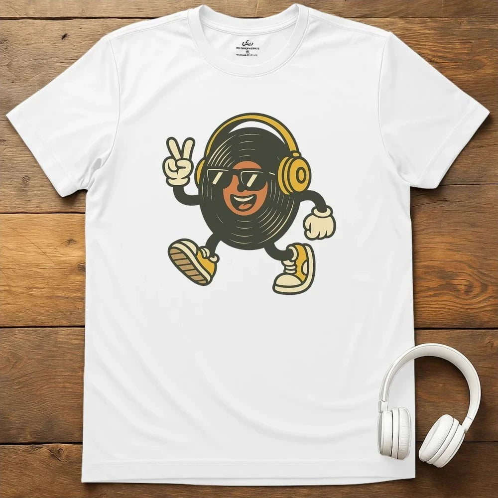 Peace Record T-Shirt - White