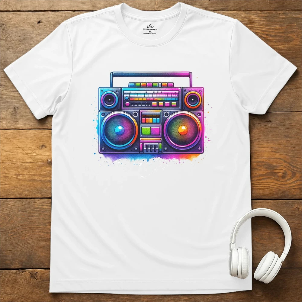 80s Tapedeck T-Shirt - White