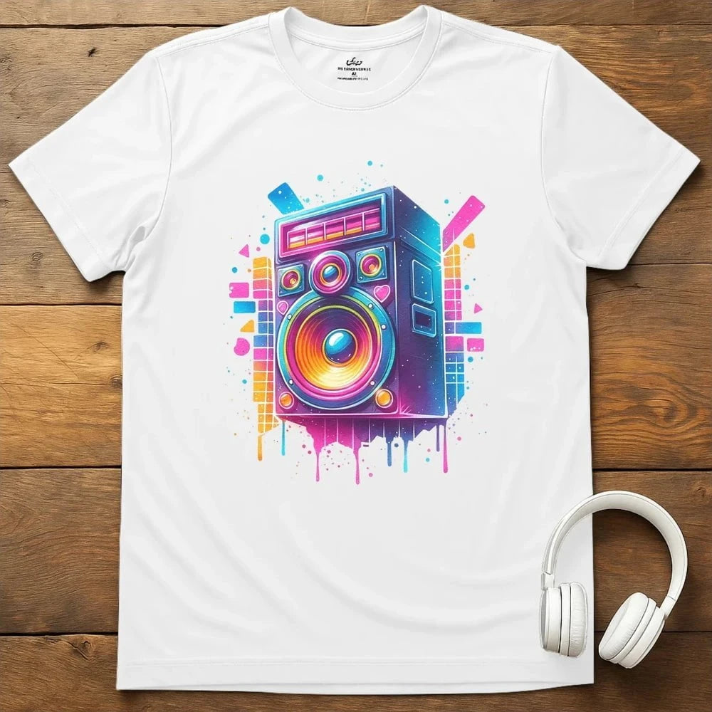 80s Speaker T-Shirt - White
