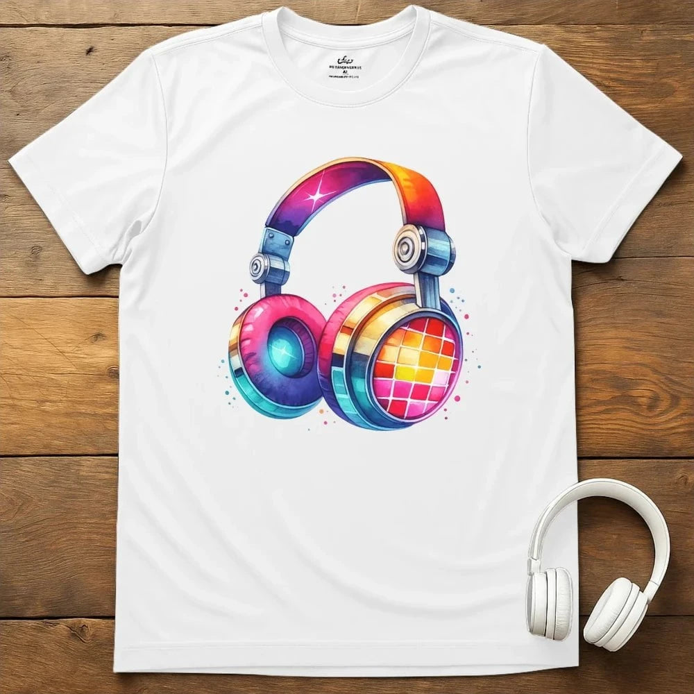 Headphone Colors T-Shirt - White