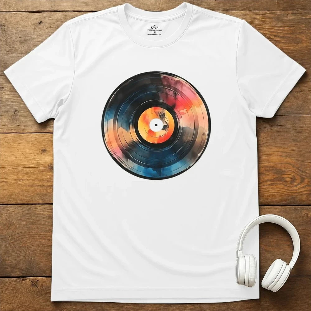 Pastel Record T-Shirt - White