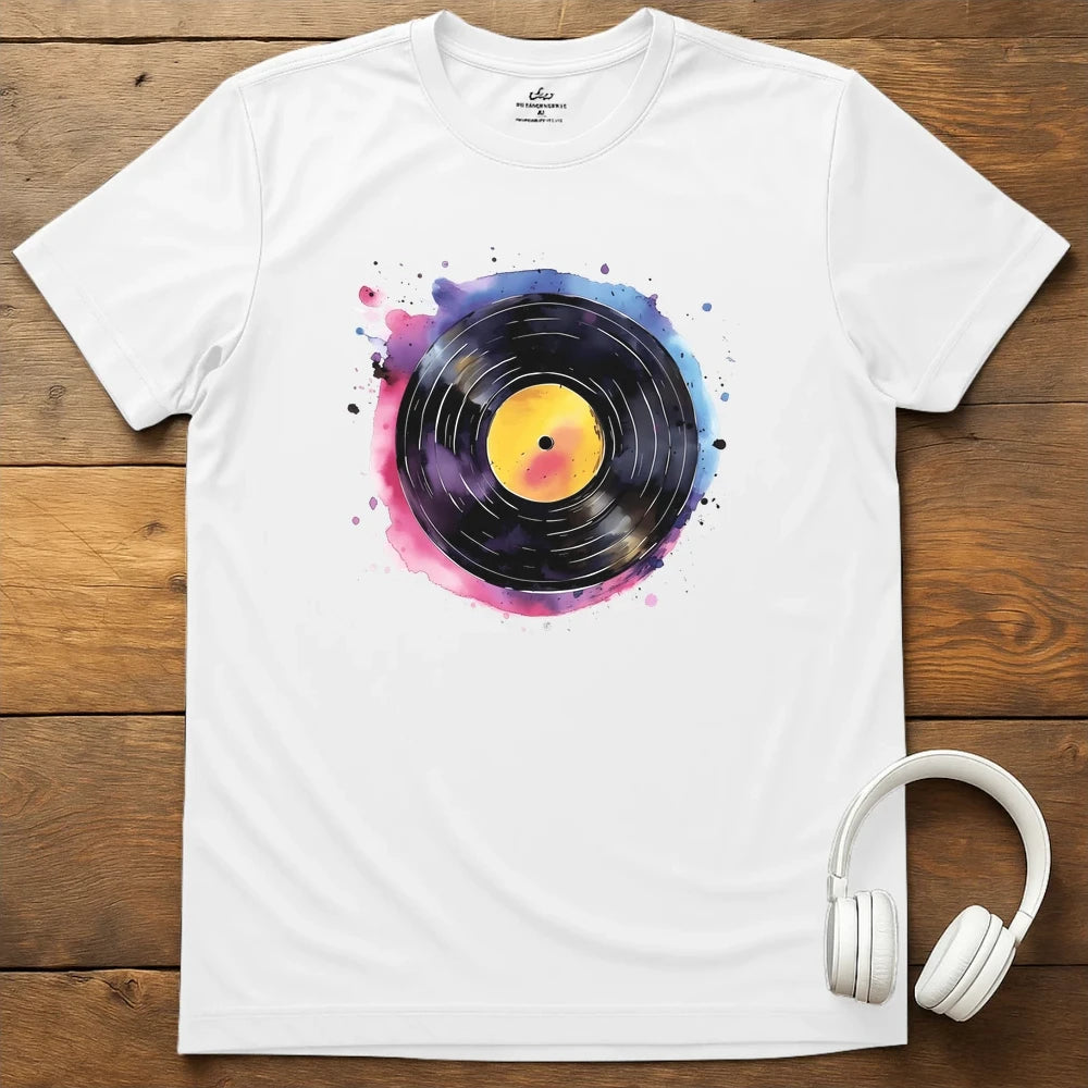 Splatter Vinyl T-Shirt - White