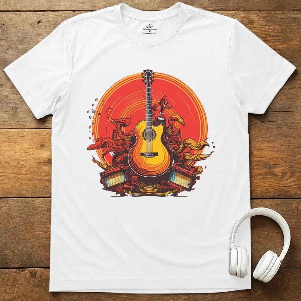 Guitar Groove T-Shirt - White