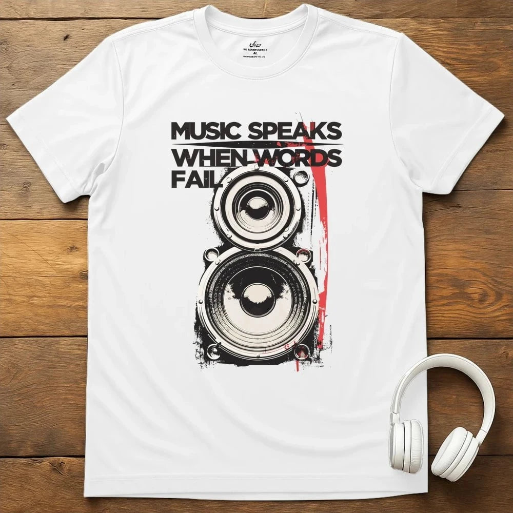 Music Speaks T-Shirt - White