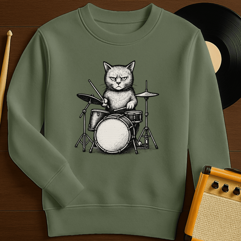Cat Drums Crewneck
