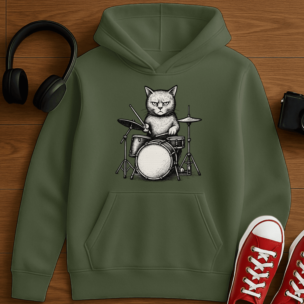 Cat Drums Hoodie