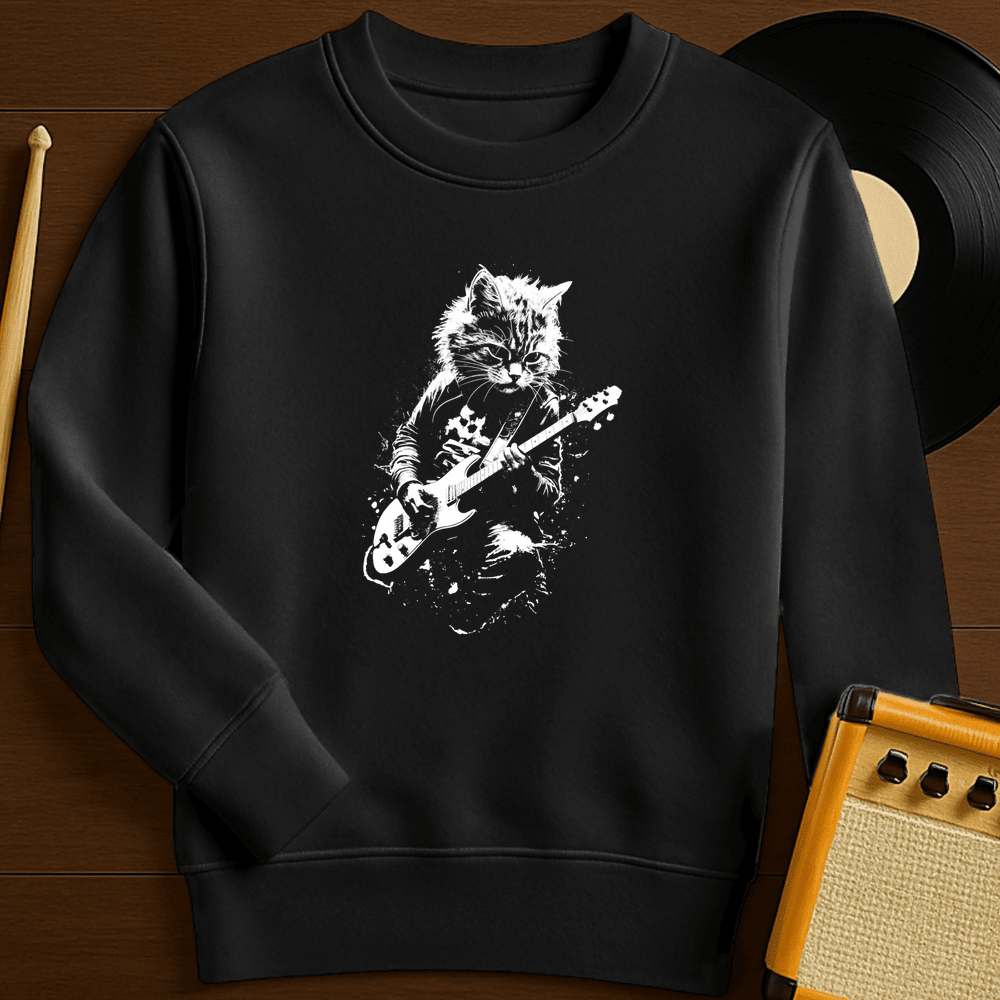 Cat Rocks Out Crewneck