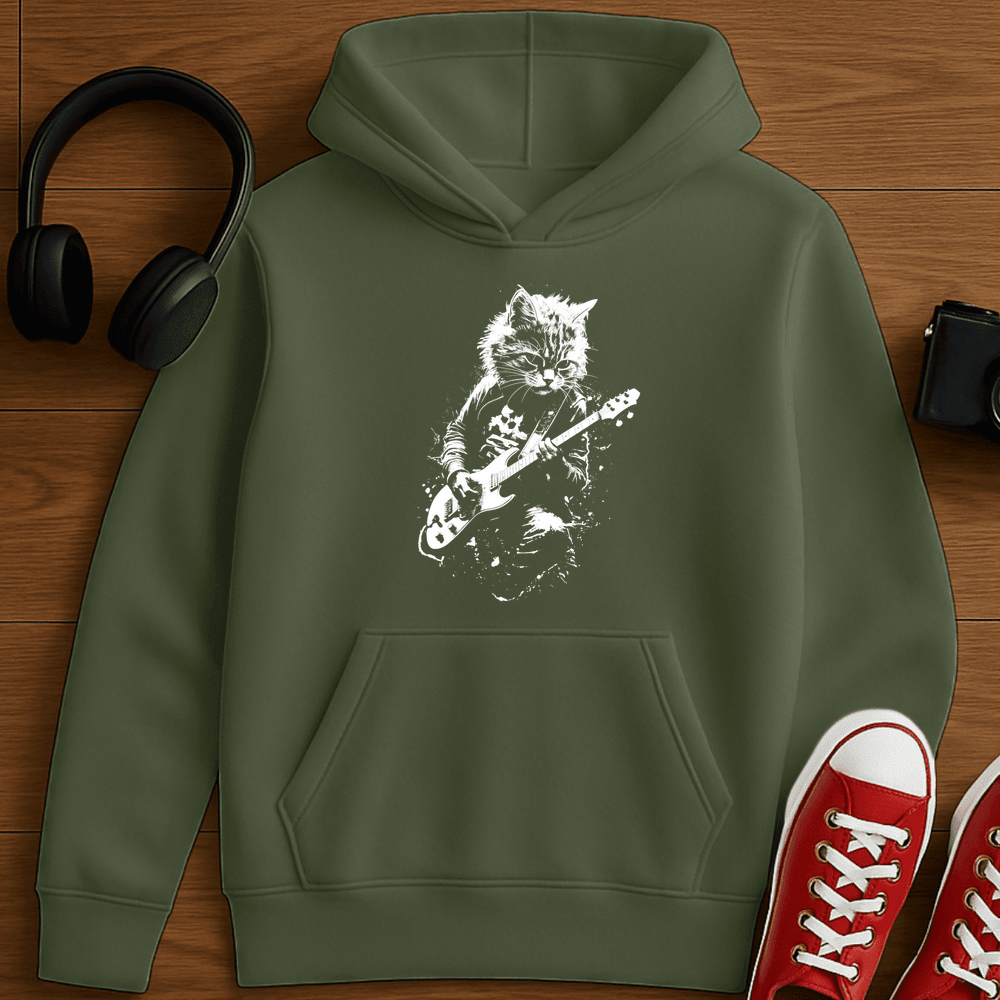Cat Rocks Out Hoodie