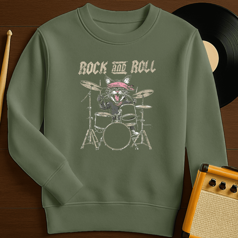 Drum Cat Crewneck