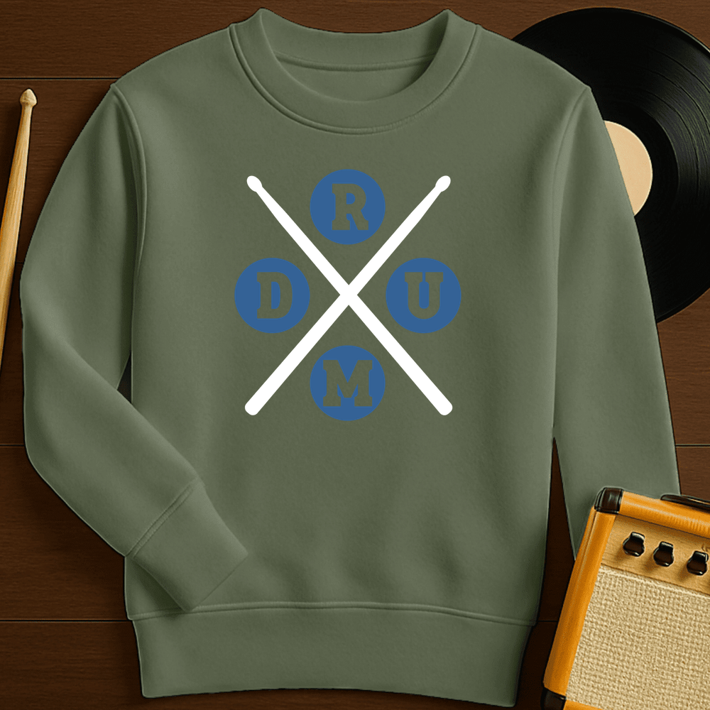 Drum Cross Crewneck