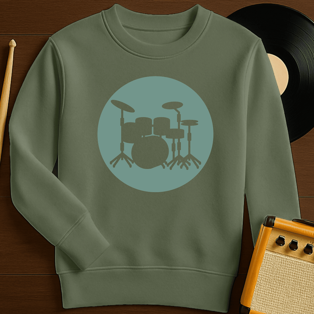 Drum Silhouette Crewneck