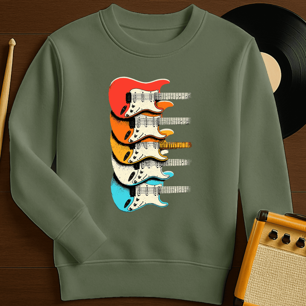 Guitar Rainbow Crewneck