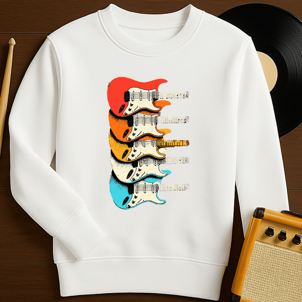 Guitar Rainbow Crewneck