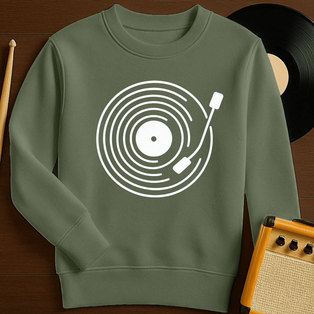 Spinning Record Crewneck