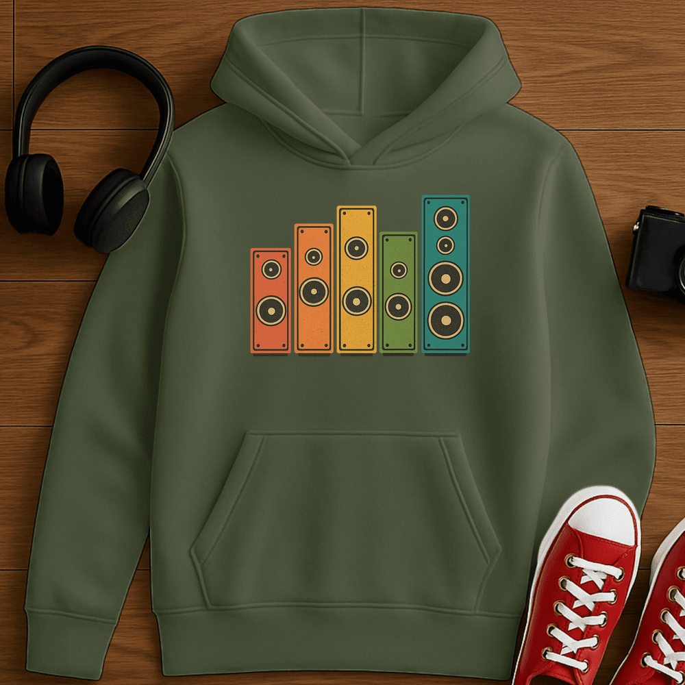 Speaker Rainbow Hoodie