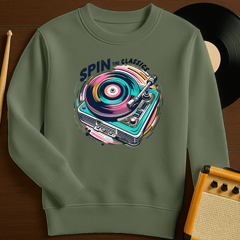 Spin The Classics Crewneck