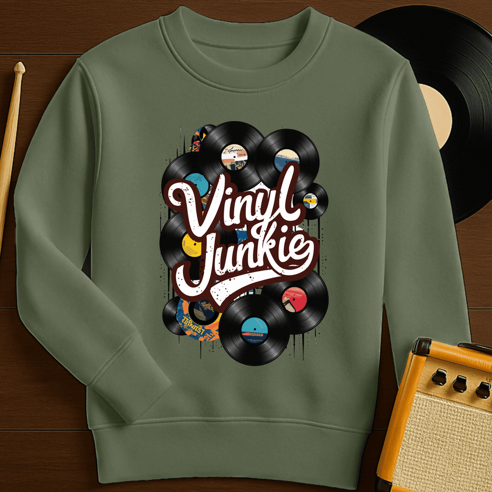 Vinyl Junkie Crewneck