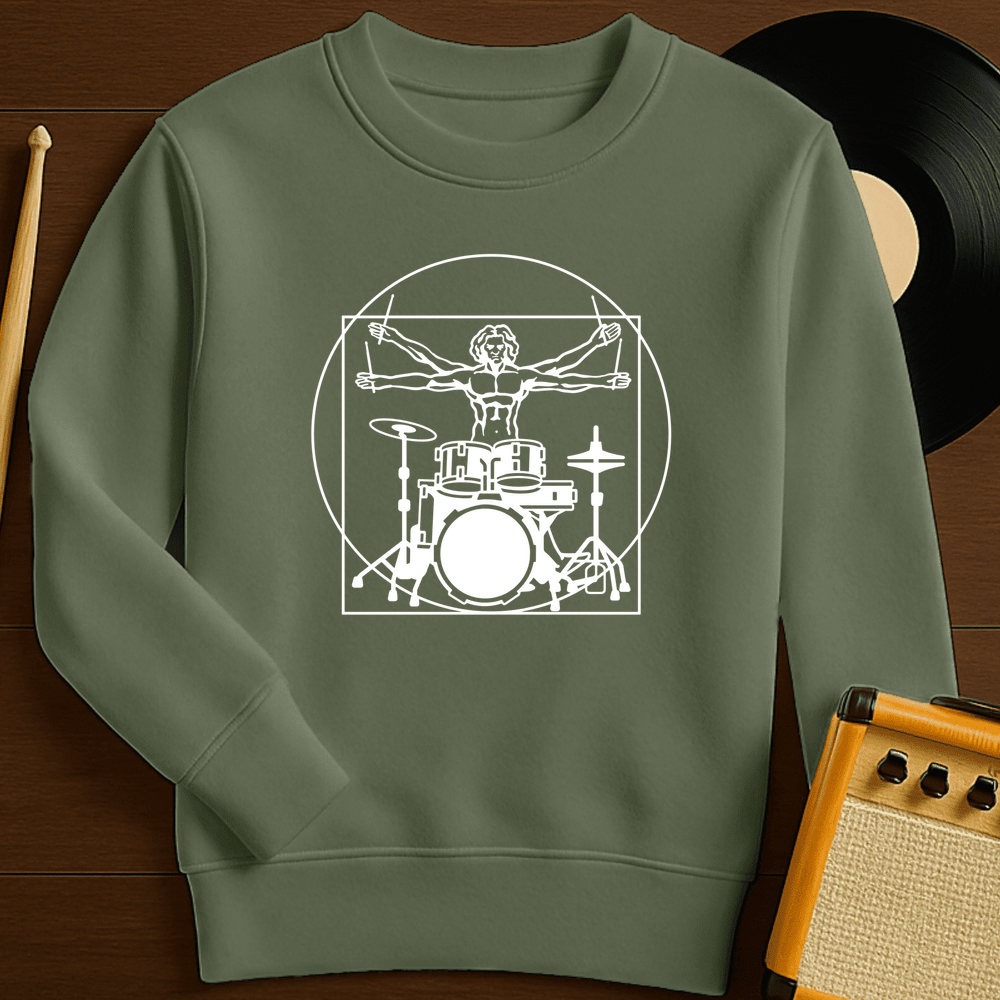 Vitruvian Drummer Crewneck