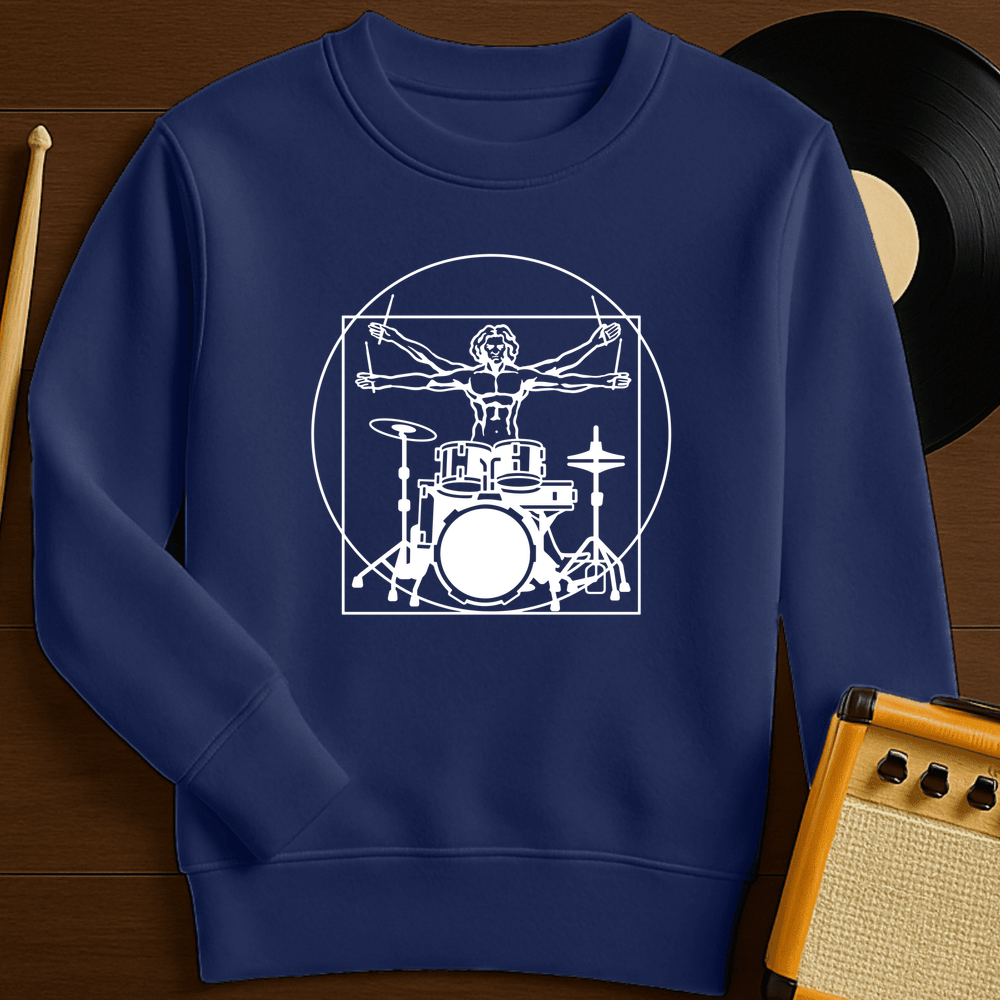 Vitruvian Drummer Crewneck