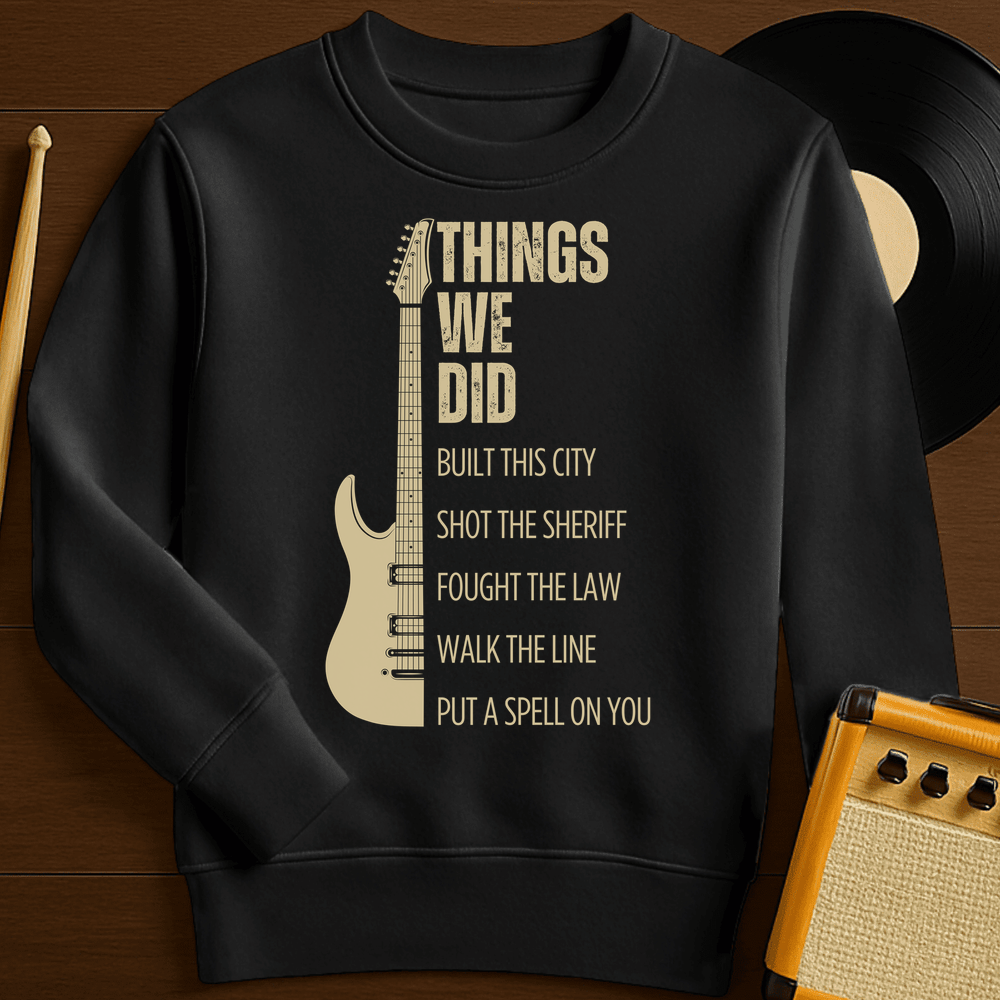 Things We Did Crewneck - Black
