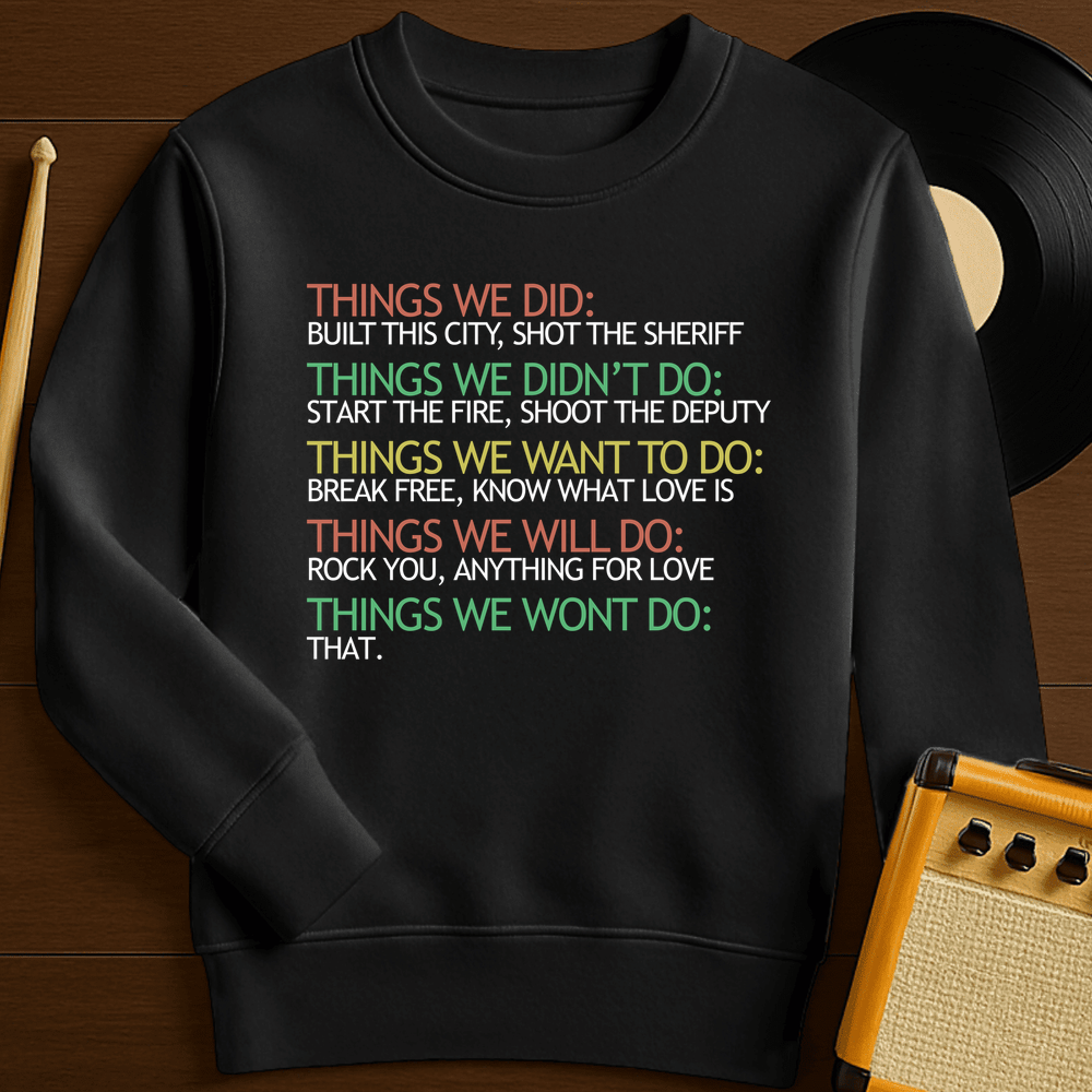 Things Crewneck - Black
