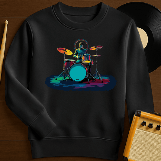 Drummer Halo Crewneck - Black