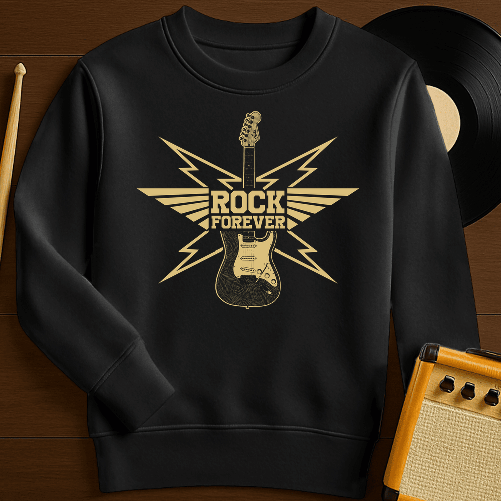 Rock Forever Crewneck - Black
