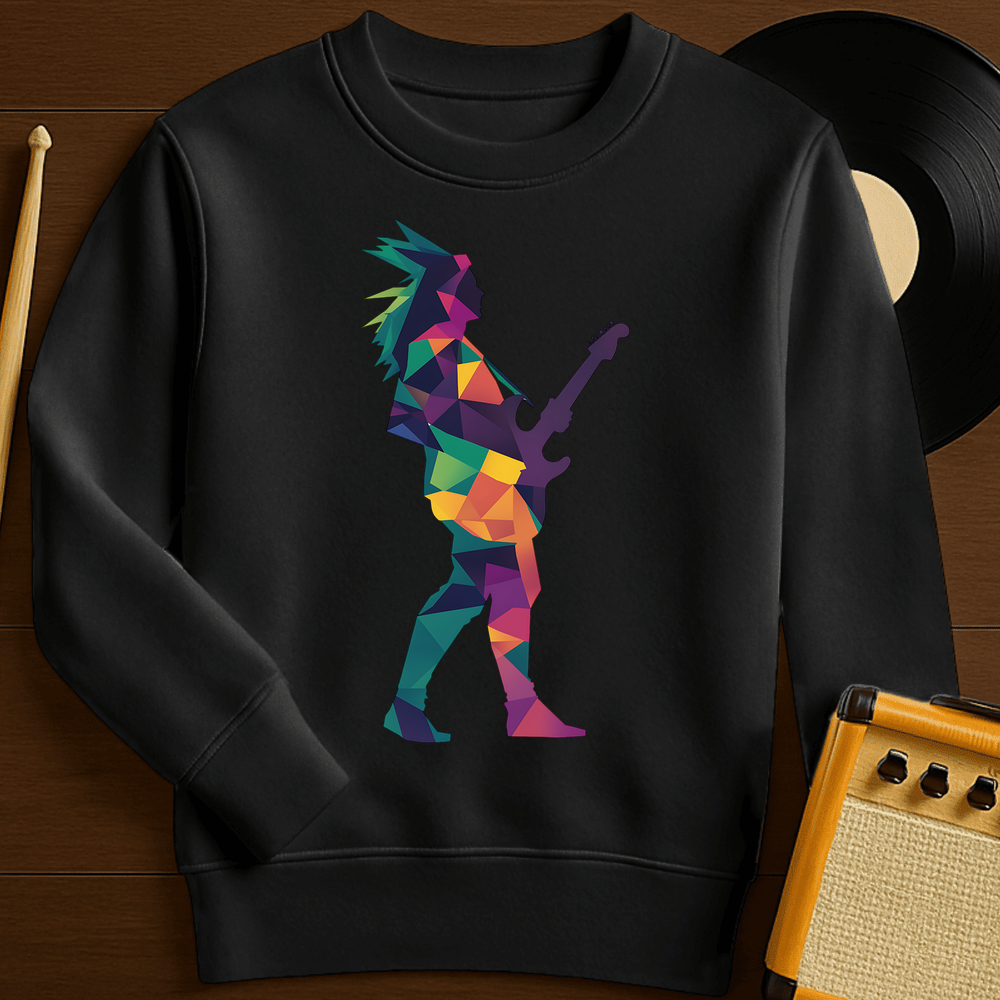 Technicolor Rock Crewneck - Black
