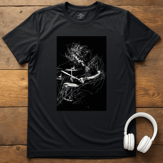 Tangled Drummer T-Shirt - Black