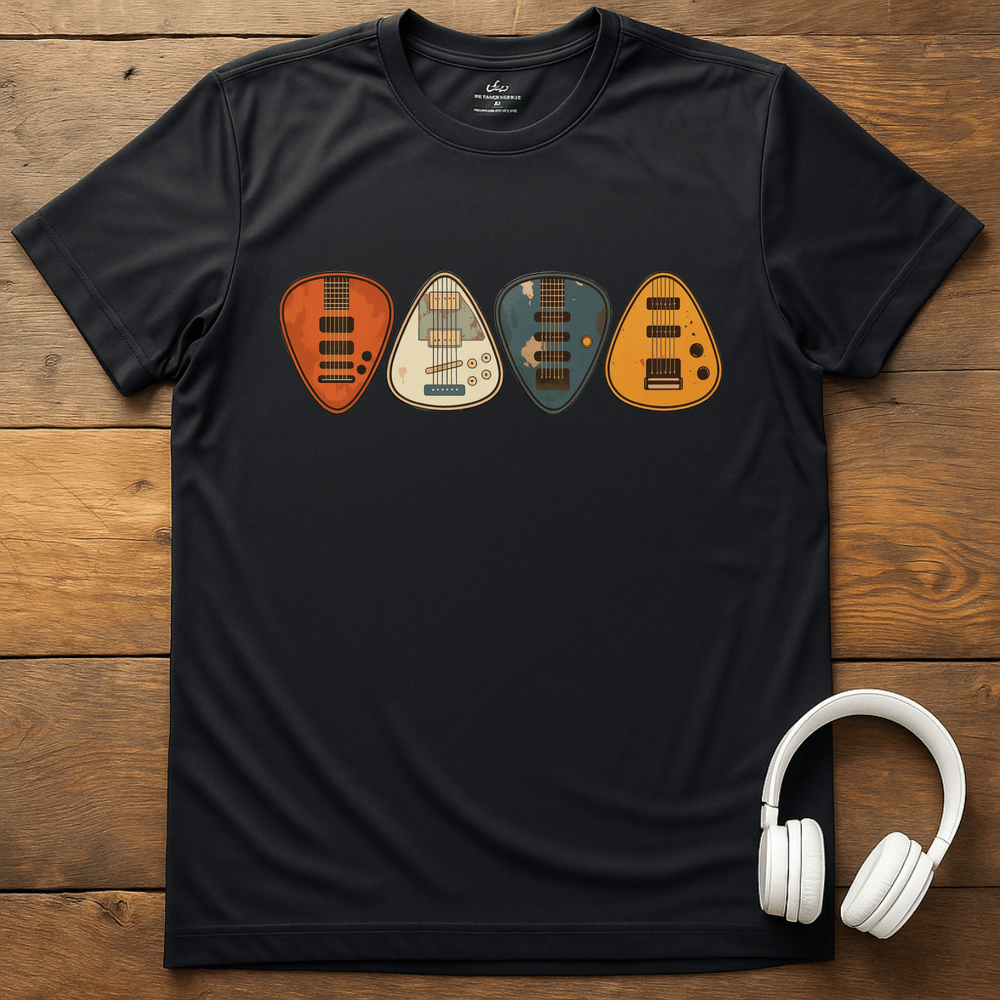 Vintage Picks T-Shirt - Black