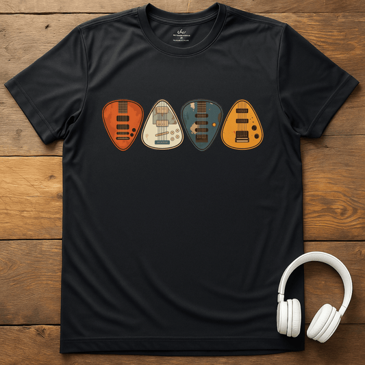 Vintage Picks T-Shirt - Black