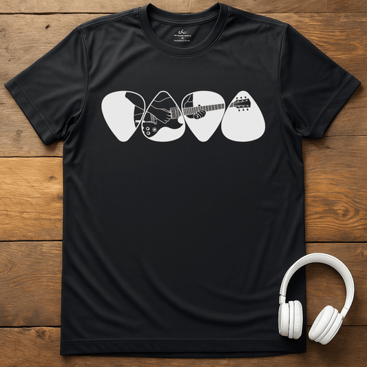 Four Picks T-Shirt - Black