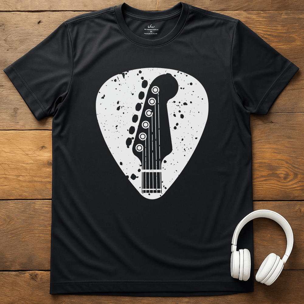 Guitar Pick T-Shirt - Black